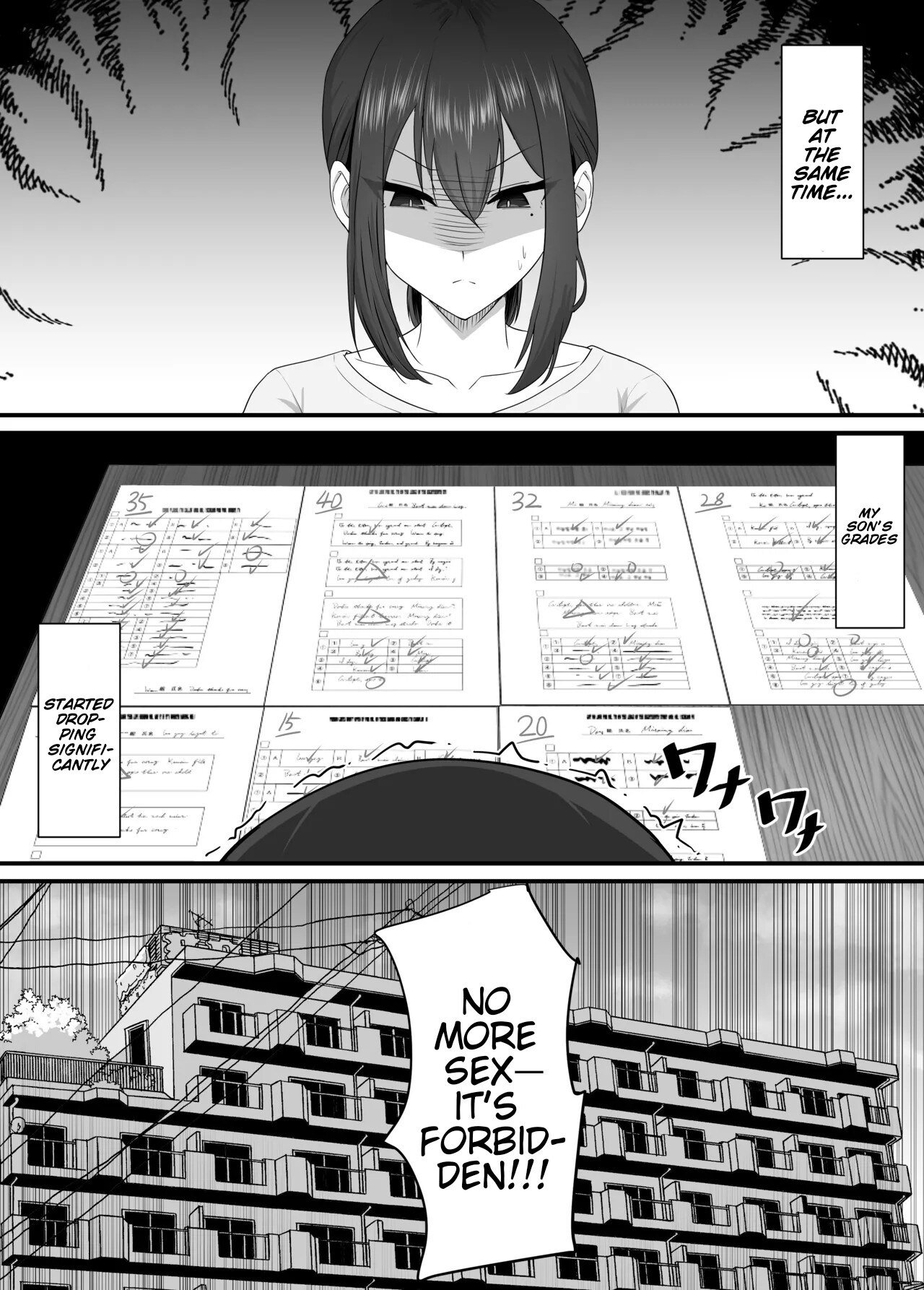 Hentai Manga Comic-Some dude stole my girl, so I blew off steam with my mom.-Read-51